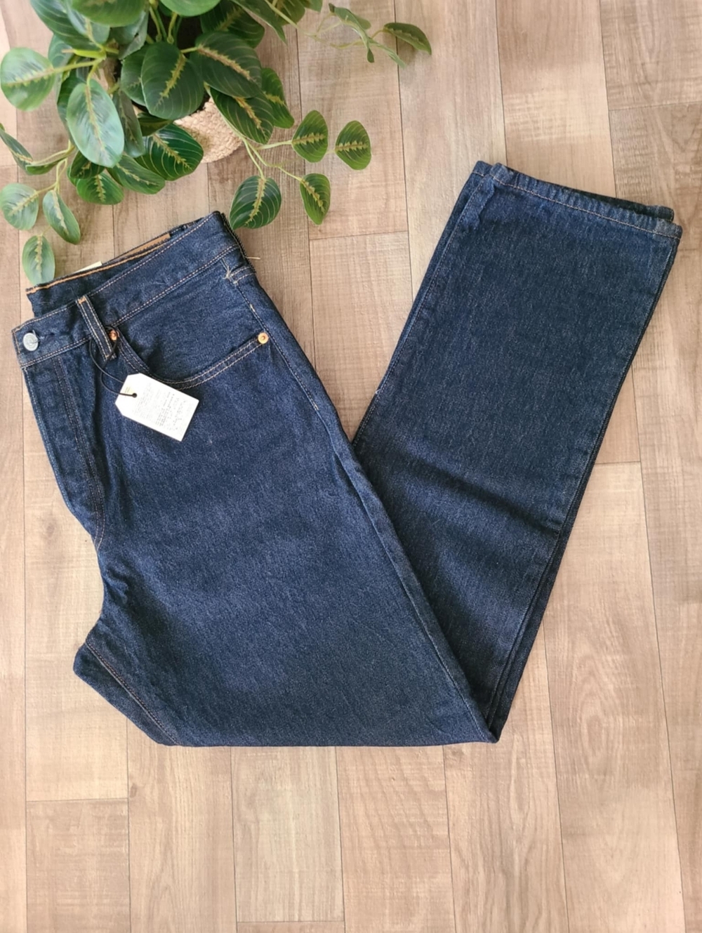 Levis 501 Original Jeans Dark Wash Size 32 X 30 - Picture 5 of 10